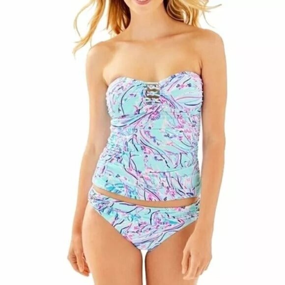Lilly Pulitzer Other - Lilly Pulitzer Lulo Tankini Top in “Bayside Blue Under the Moon”
